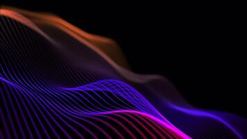 Abstract Wave Design with Soft, Glowing Dots Creating a Sense of Motion and Depth video