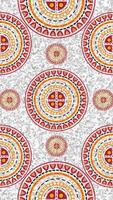 Modern abstract background with overlapping circles and lines in vibrant colors vector