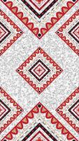 Seamless pattern with bold geometric shapes in warm colors. Perfect for textile, wallpaper, and packaging design vector