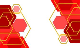 dark red and light red geometric abstract background vector