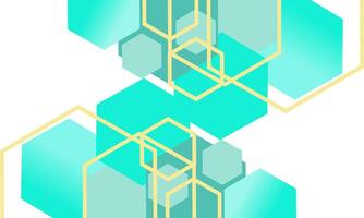 hexagon abstract background for frame vector