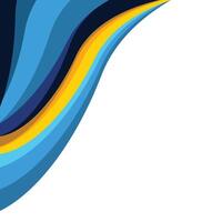 Cool abstract modern wave corners for frames vector