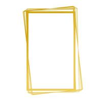 gold vertical square frame vector