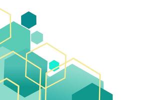 modern hexagon shaped background for frame editing material vector