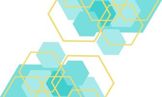 hexagon modern background for frame edit material vector