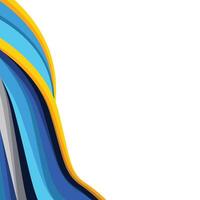 abstract wave corner for frame vector