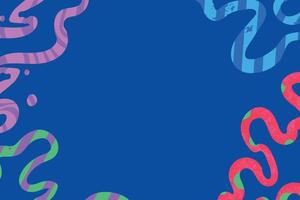 Blue Fluid Abstract Blob Link Tree Background. vector