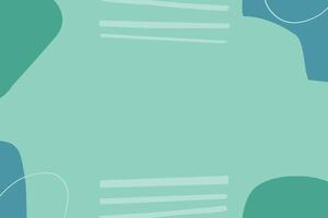 Green Abstract Blob Illustration Link Tree Background. vector
