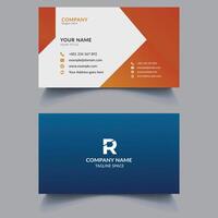 Creative professional modern clean corporate double-side business card design template, personal visiting card for corporate print, Modern and simple business card template, illustration, vector