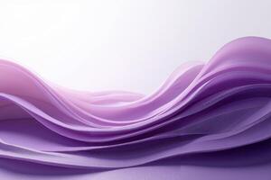 smooth flowing purple and pink abstract shapes creating a sense of movement and fluidity against a soft gradient white background photo