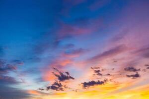 Light of twilight sky photo