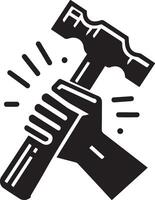 Sledgehammer on white background. vector