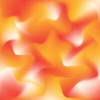 Abstract orange and yellow background with wavy lines vector