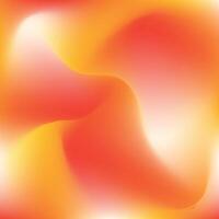 Abstract orange and yellow background with a wavy shape vector