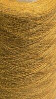 Orange threads for handicrafts. Selecting a color palette for knitting. Autumn photo