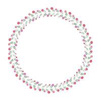 Floral wreath or frame. vector
