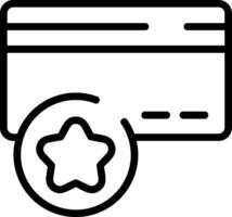 Loyalty Points Outline Style Icon vector