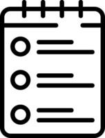 Shopping List Outline Style Icon vector