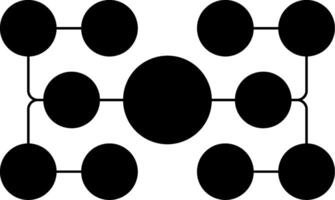 A black and white image of a diagram with circles vector