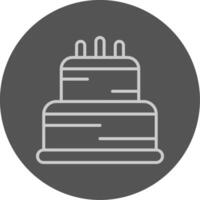 A cake icon in a circle vector