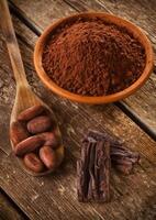 Ingredients for artisan chocolate photo