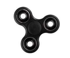 Black Fidget Spinner on white background photo