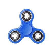 Blue Fidget Spinner on white background photo
