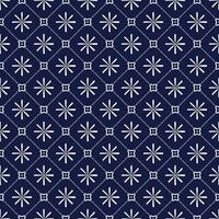 abstract batik floral geometric pattern vector