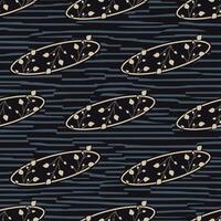 abstract oval batik leaves pattern vector