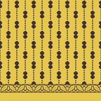 batik ornament abstract fabric pattern vector