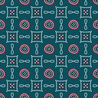 abstract doodle ethnic fabric pattern vector