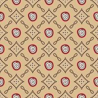 abstract ethnic textile doodle pattern vector