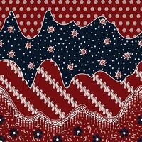 abstract colorful contemporary batik pattern vector