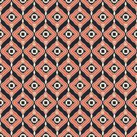 abstract hand drawing batik pattern vector