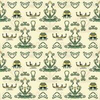 papua element ethnic batik pattern vector