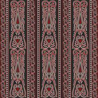 borneo abstract ethnic batik pattern vector