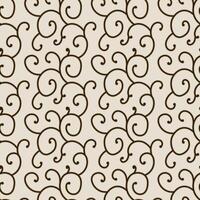 abstract twirl plants fabric pattern vector