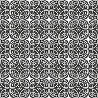 monochrome abstract line batik pattern vector