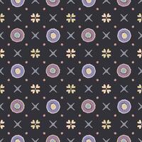abstract colorful minimalist batik pattern vector
