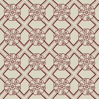 batik flower abstract geometric pattern vector