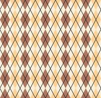 Argyle seamless pattern in warm colors. Geometric checkerboard pattern of diamonds and lines. Classic pattern for knitted winter sweaters and vests. vector