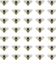 Honey bee icons set. Insect character. Flying bee icons vector