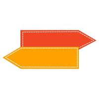 Arrow label banner vector