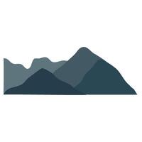 Misty mountain background vector