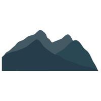 Misty mountain view background vector