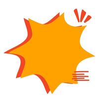 Boom label banner vector