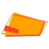 Shape label banner vector