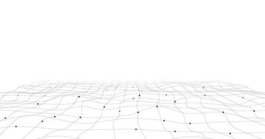 Geometric mesh lines on a white background. vector