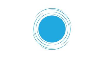 round frame element, round circle shape for editing element vector