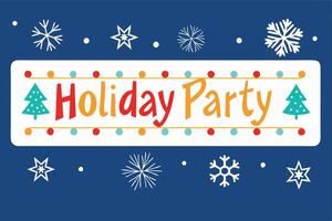 Holiday Celebration Invitation With Geometric Design vector